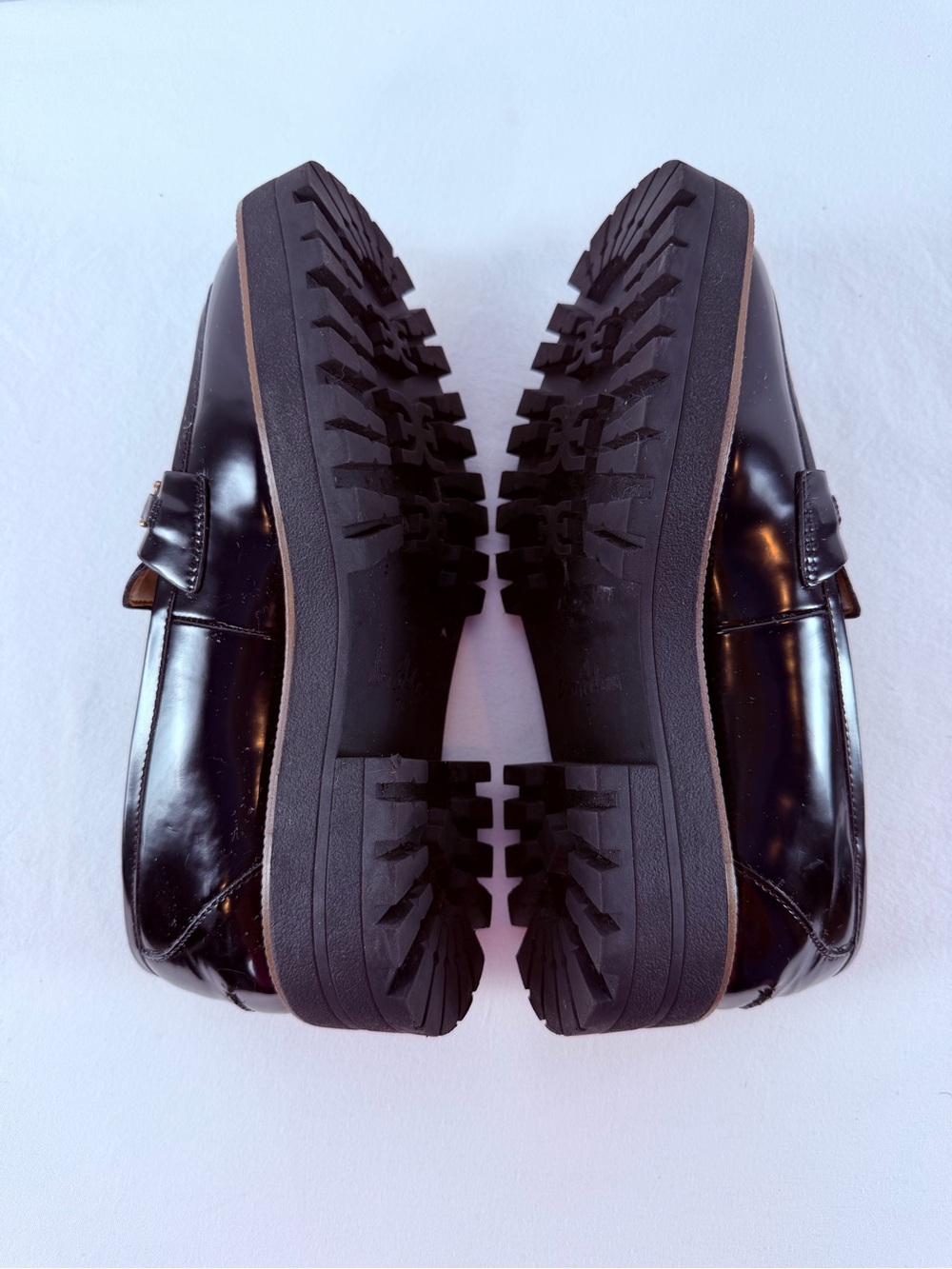 Sam Edelman Laurs Platform Lug Sole Horsebit Loafer in Black Size 7.5 - Picture 8 of 12